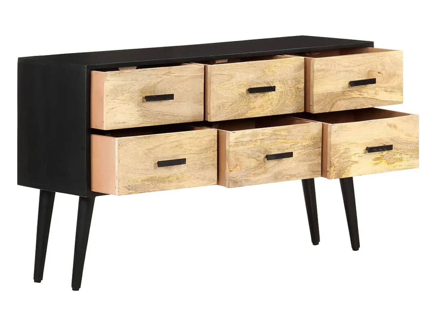 Aparador 110x33x64 cm Madera maciza de mango