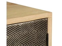 Aparador 120x30x75 cm madera maciza de mango