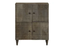 Aparador 60x33x75 cm Madera maciza de mango