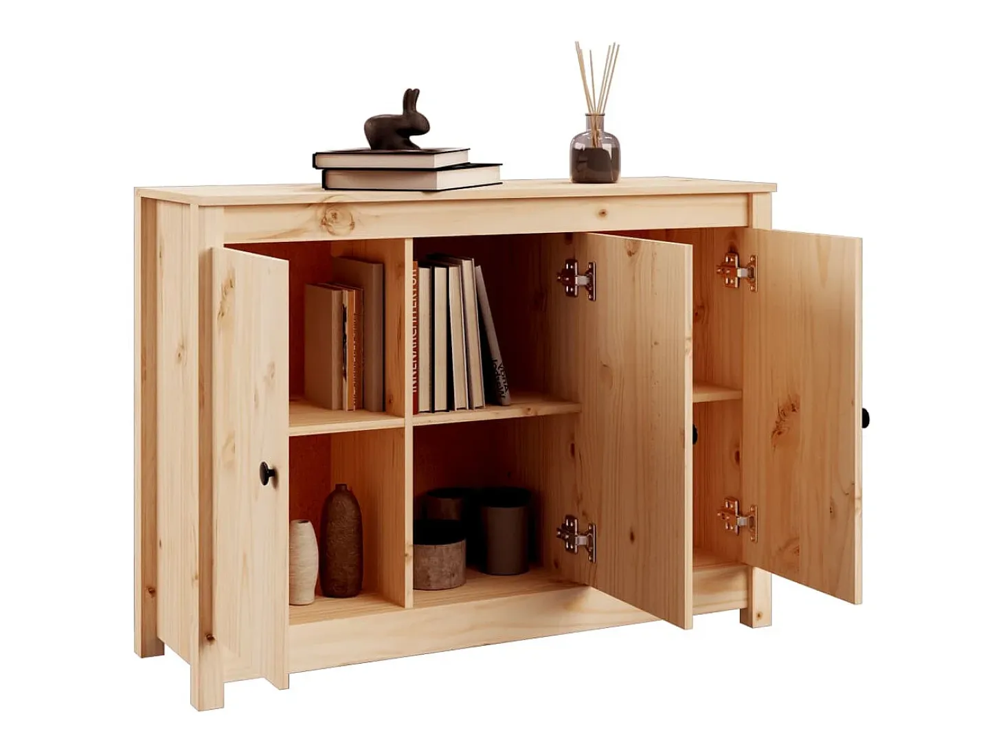 Aparador 100x35x74 cm Madera maciza de pino