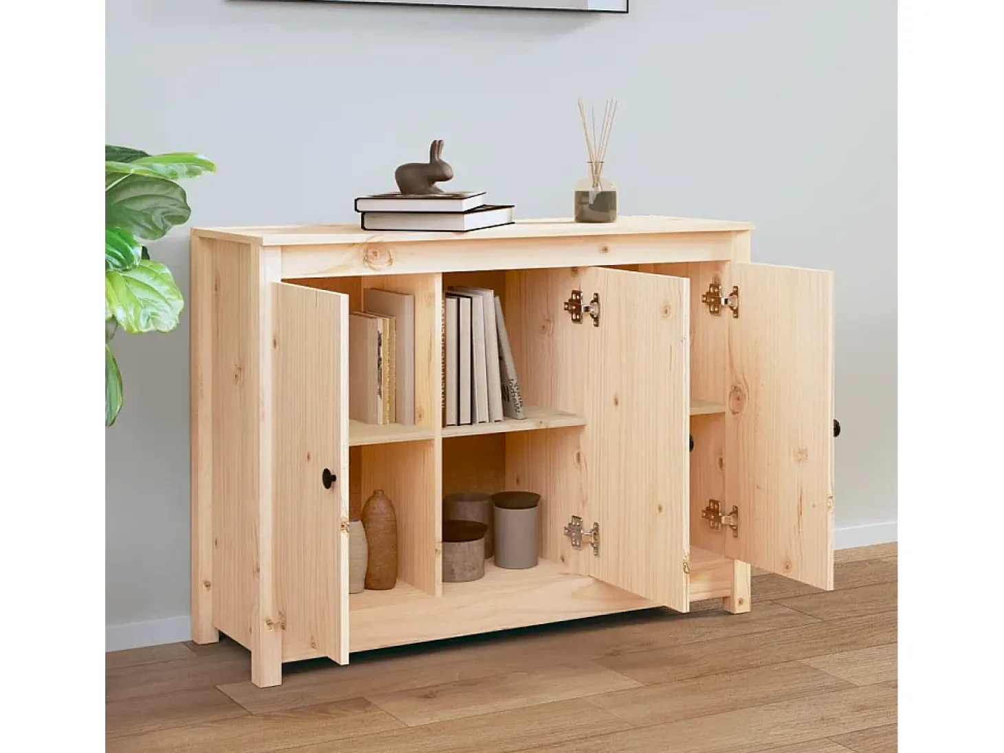 Aparador 100x35x74 cm Madera maciza de pino