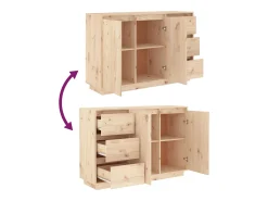 Aparador 111x34x75 cm Madera maciza de pino