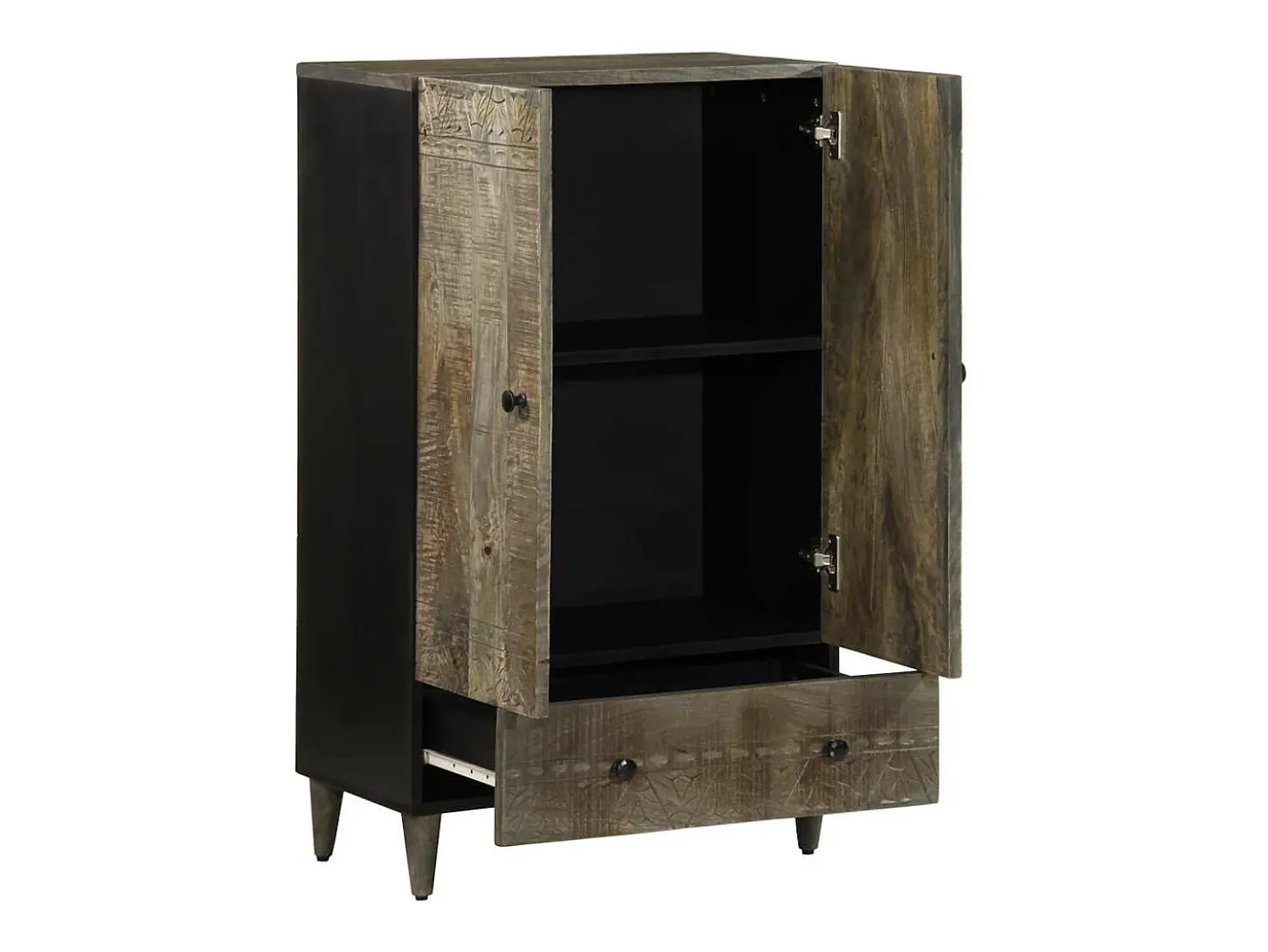 Aparador 60x33x100 cm madera maciza de mango