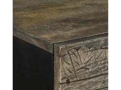 Aparador 60x33x100 cm madera maciza de mango