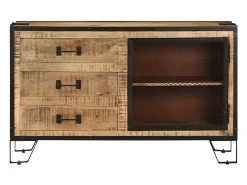 Aparador 100x31x60 cm Madera maciza de mango en bruto