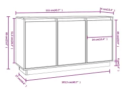 Aparador 111x34x60 cm Madera maciza de pino