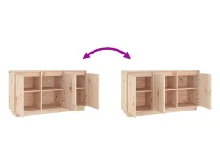 Aparador 111x34x60 cm Madera maciza de pino