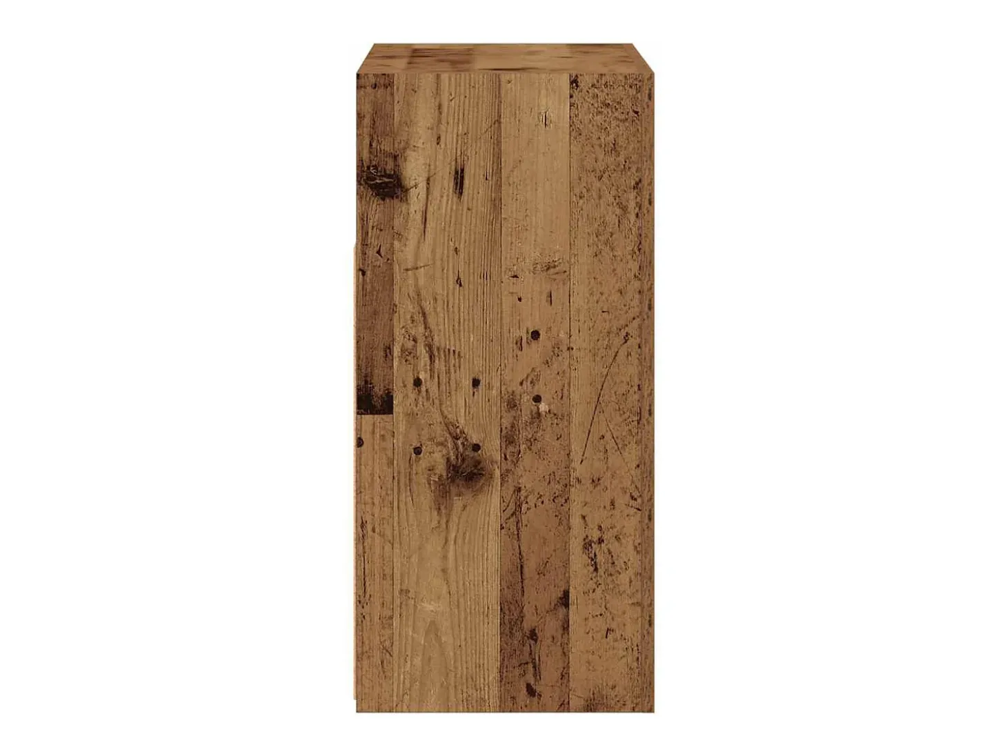 Aparador y luces LED madera vieja 80x35x75 cm madera contrachapada