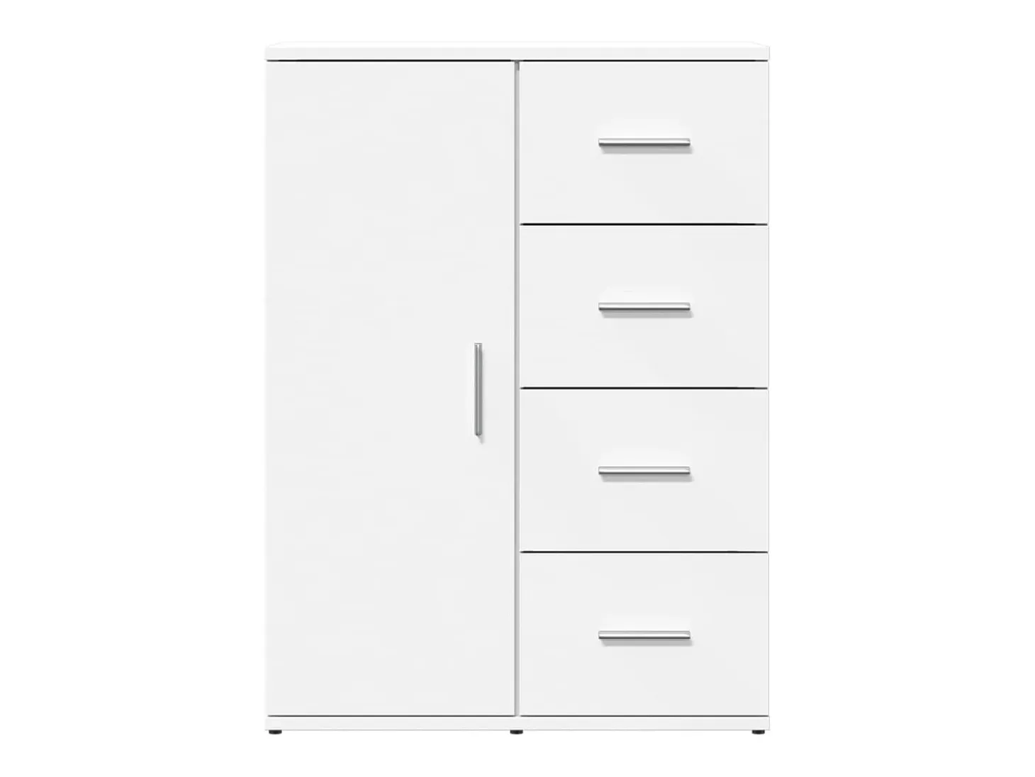 Aparadores 2 piezas blanco 59x39x80 cm madera de ingeniería