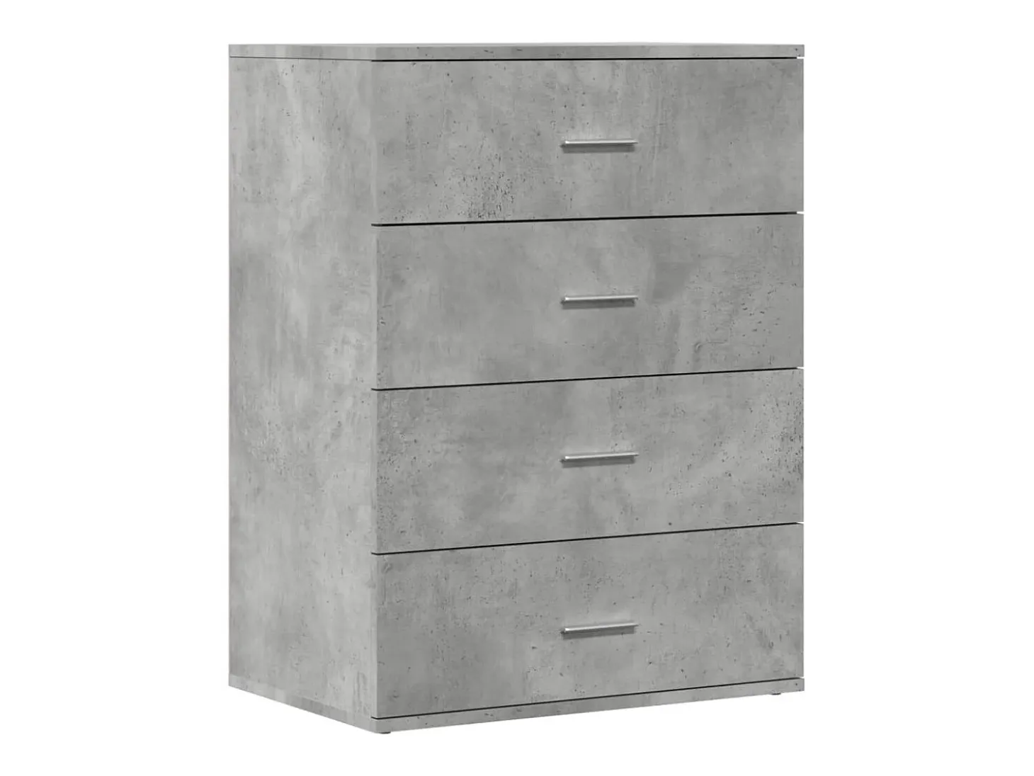 Aparadores 2 piezas gris hormigón 60x39x80 cm madera de ingeniería