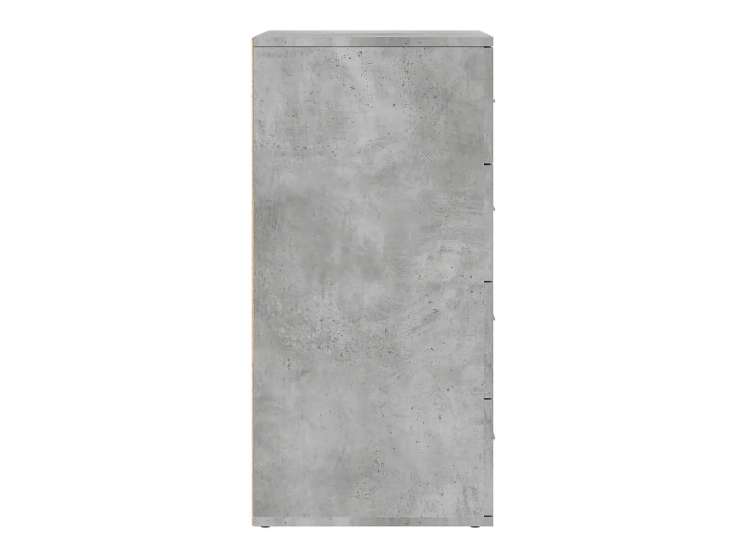 Aparadores 2 piezas gris hormigón 60x39x80 cm madera de ingeniería