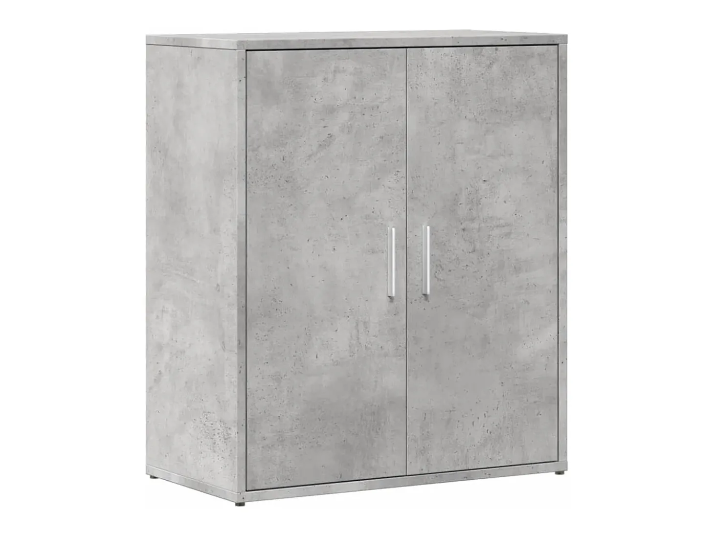 Aparadores 2 piezas gris hormigón 60x31x70 cm madera de ingeniería