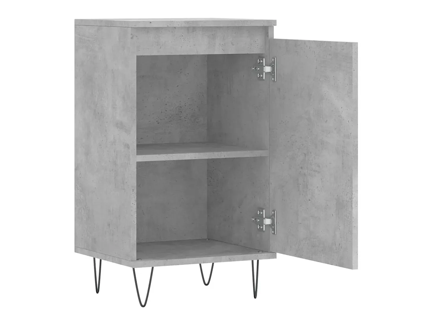 Aparadores 2 piezas gris hormigón 40x35x70 cm madera de ingeniería