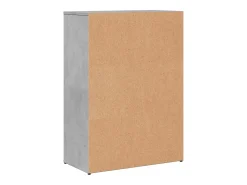Aparadores 2 piezas gris hormigón 60x30x84 cm madera de ingeniería