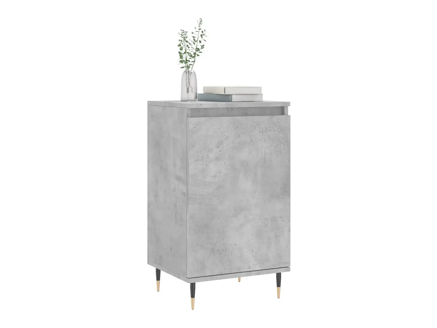 Aparadores 2 piezas gris hormigón 40x35x70 cm madera de ingeniería