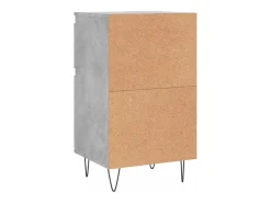 Aparadores 2 piezas gris hormigón 40x35x70 cm madera de ingeniería
