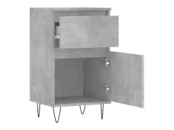 Aparadores 2 piezas gris hormigón 40x35x70 cm madera de ingeniería