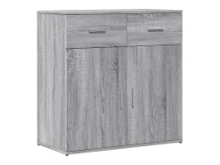 Aparadores 2 piezas gris sonoma 79x38x80 cm madera de ingeniería