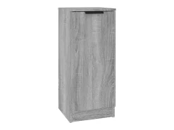 Aparadores 3 piezas madera contrachapada gris Sonoma