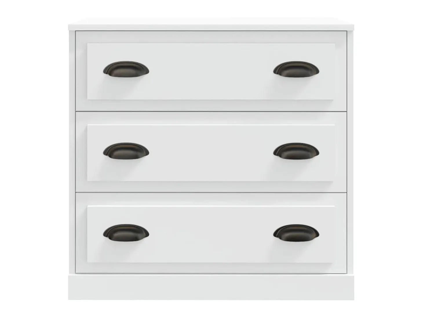 Aparadores 2 piezas madera contrachapada blanco ES60997