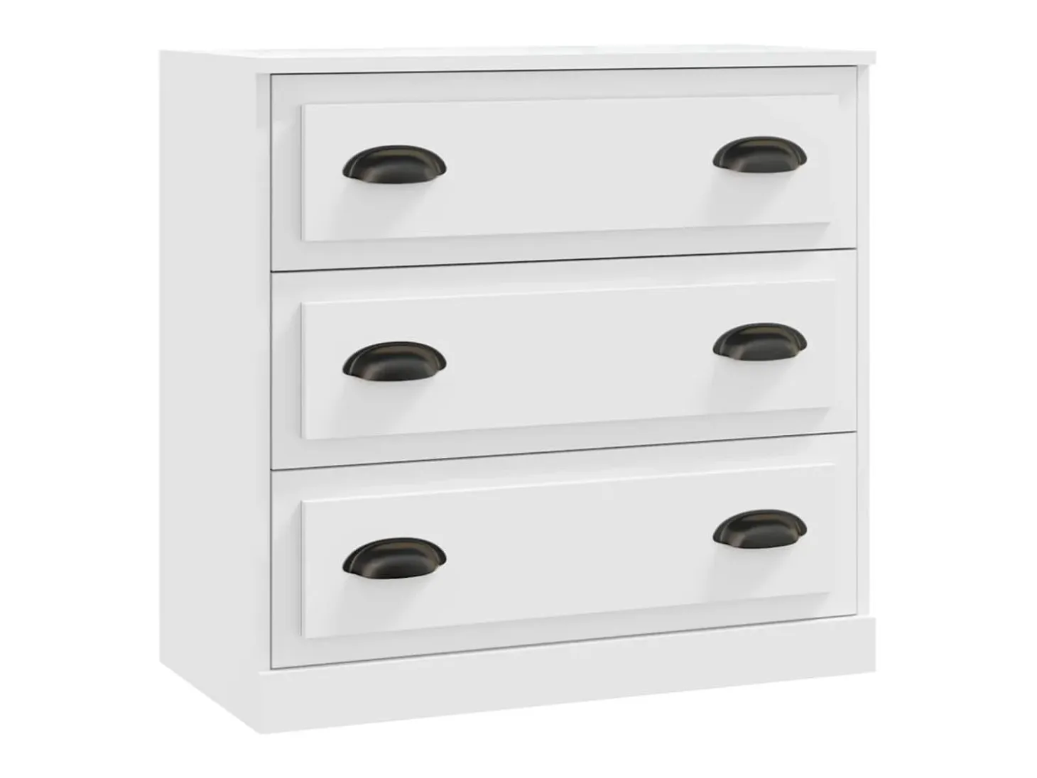 Aparadores 2 piezas madera contrachapada blanco ES60997