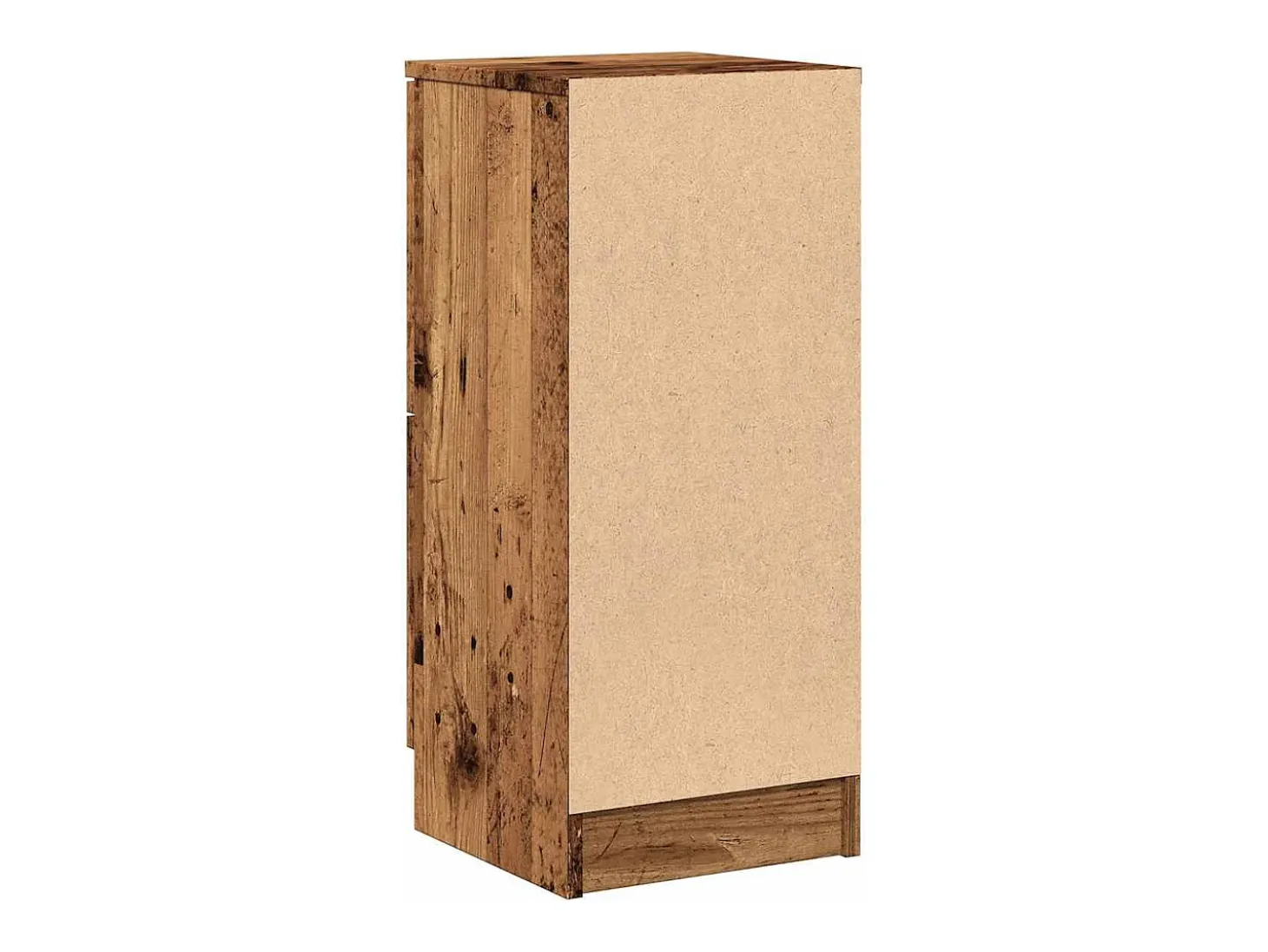 Aparadores 2 piezas madera vieja 30x30x70 cm madera de ingeniería