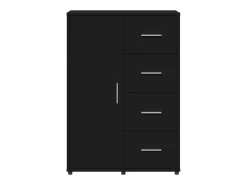 Aparadores 2 piezas negro 60x31x84 cm madera de ingeniería