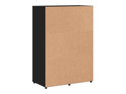 Aparadores 2 piezas negro 60x31x84 cm madera de ingeniería