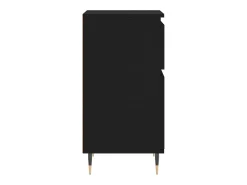 Aparadores 2 piezas negro 40x35x70 cm madera de ingeniería