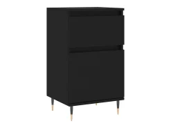 Aparadores 2 piezas negro 40x35x70 cm madera de ingeniería