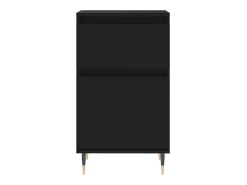 Aparadores 2 piezas negro 40x35x70 cm madera de ingeniería