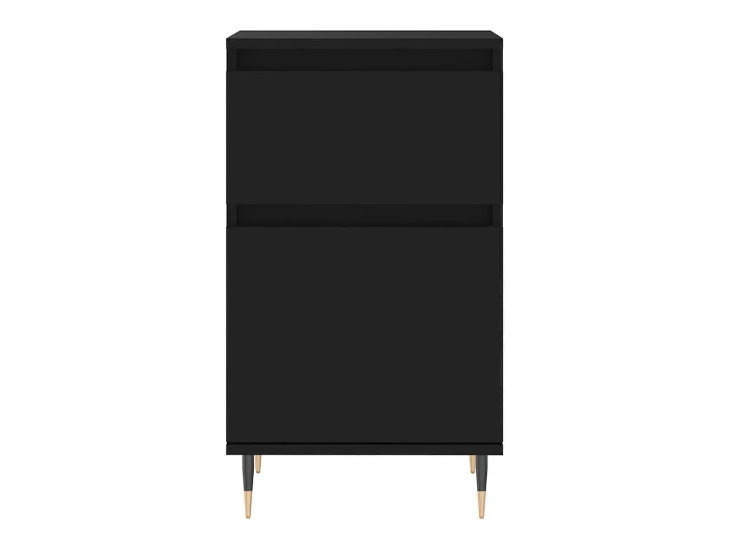 Aparadores 2 piezas negro 40x35x70 cm madera de ingeniería