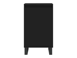 Aparadores 2 piezas negro 40x35x70 cm madera de ingeniería