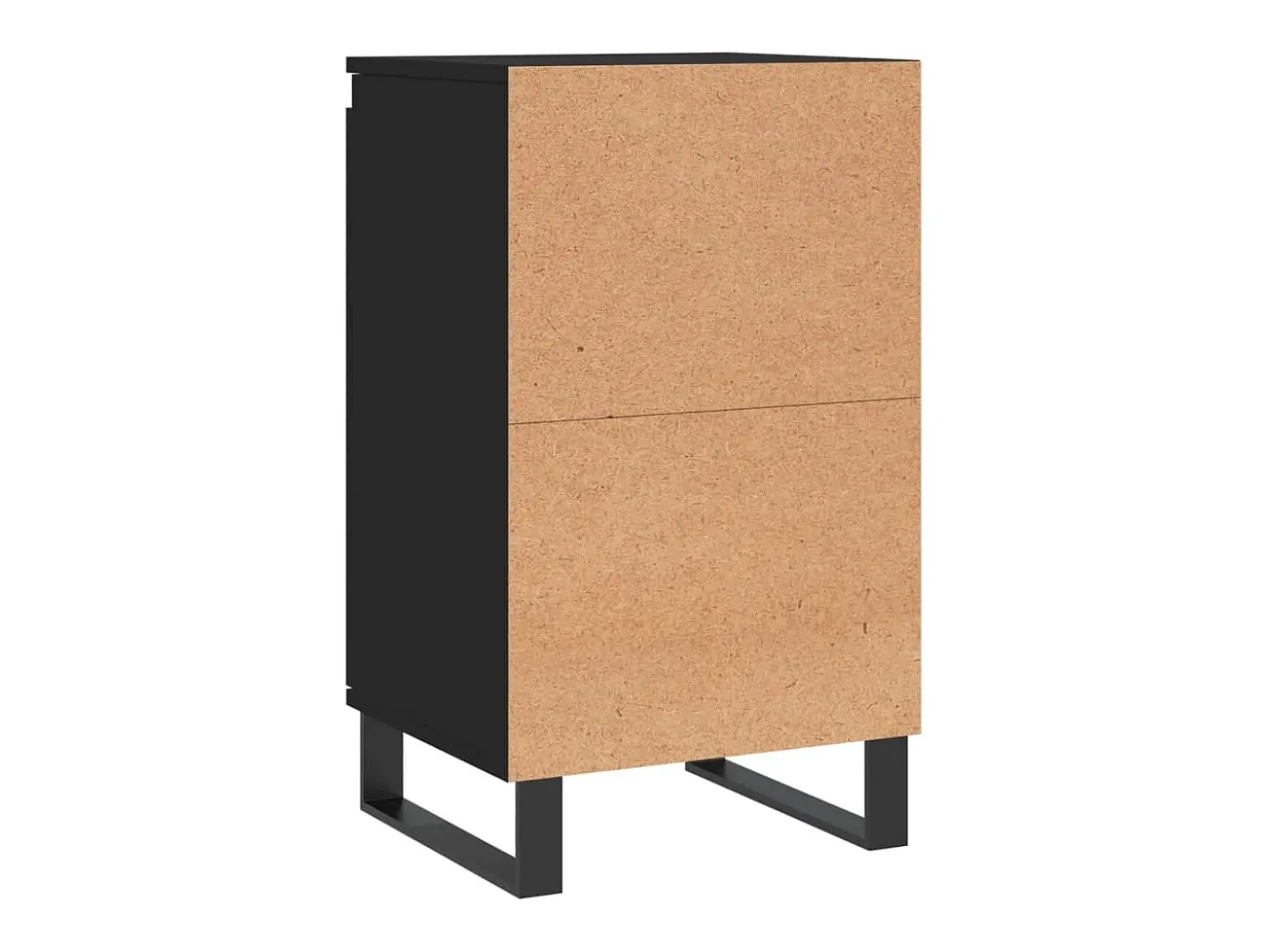 Aparadores 2 piezas negro 40x35x70 cm madera de ingeniería