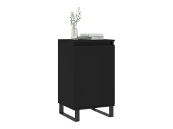 Aparadores 2 piezas negro 40x35x70 cm madera de ingeniería