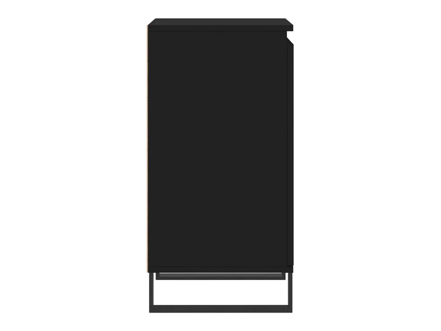 Aparadores 2 piezas negro 40x35x70 cm madera de ingeniería