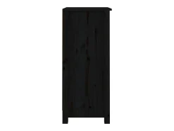 Aparadores 2 piezas negro 40x35x80 cm madera maciza de pino