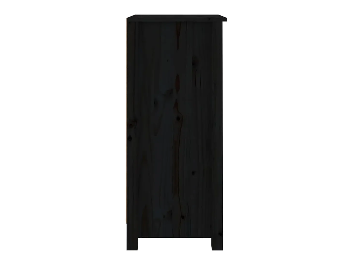 Aparadores 2 piezas negro 40x35x80 cm madera maciza de pino