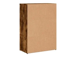 Aparadores 2 piezas roble ahumado 60x30x84 cm madera de ingeniería