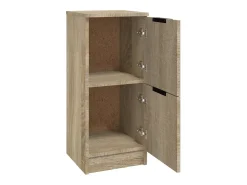 Aparadores 2 piezas Roble Sonoma 30x30x70 cm Madera de ingeniería