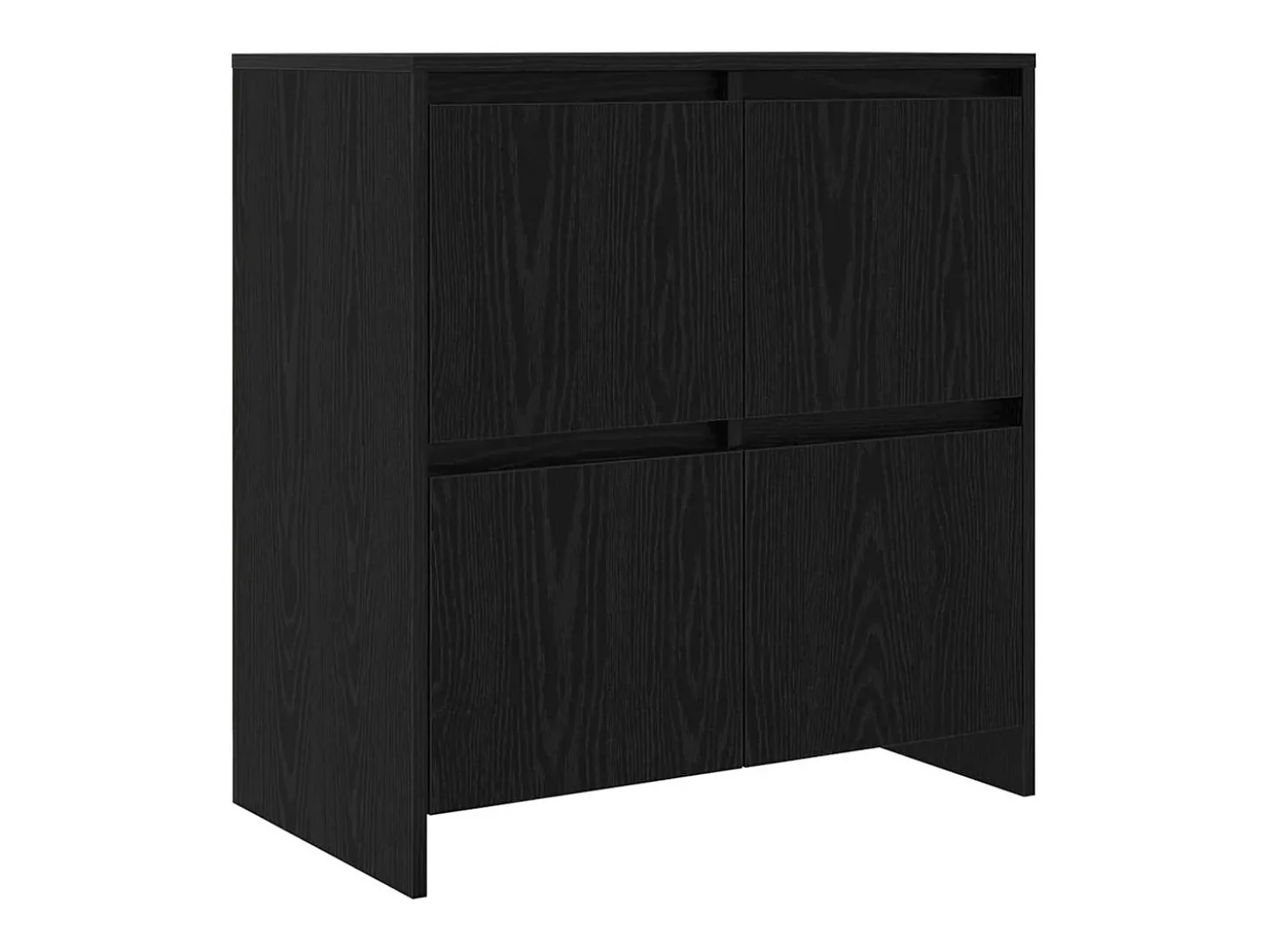 Aparadores 2 piezas Roble negro 70 x 41 x 75 cm Madera de ingeniería