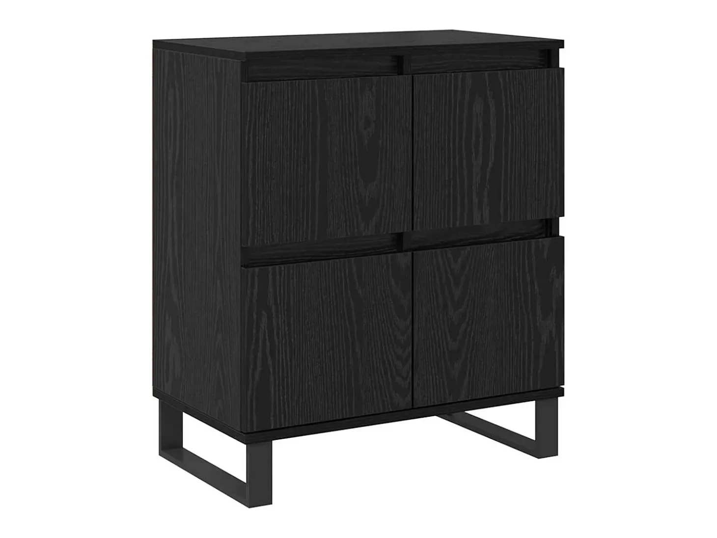 Aparadores 2 piezas Roble negro 120 x 35 x 70 cm Madera de ingeniería