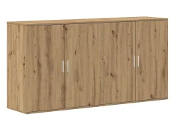 Aparadores 2 piezas Roble Artisan 79x38x80 cm Madera de ingeniería