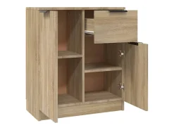 Aparadores 2 piezas Roble Sonoma 60x30x70 cm Madera de ingeniería