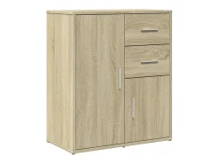 Aparadores 2 piezas roble sonoma 60x31x70 cm madera de ingeniería