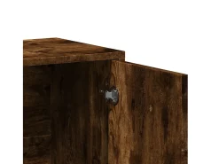 Aparadores 2 piezas roble ahumado 60x31x70 cm madera de ingeniería