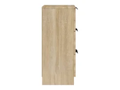Aparadores 2 piezas Roble Sonoma 30x30x70 cm Madera de ingeniería