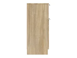 Aparadores 2 piezas Roble Sonoma 30x30x70 cm Madera de ingeniería
