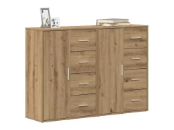 Aparadores 2 piezas Roble Artisan 60x31x84 cm Madera de ingeniería