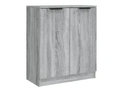 Aparadores 2 piezas Sonoma gris 60x30x70 cm Madera de ingeniería